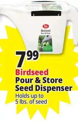 Ocean State Job Lot Birdseed Pour & Store Dispenser offer