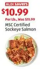 Aldi MSC Certified Sockeye Salmon offer