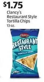 Aldi Clancy's Restaurant Style Tortilla Chips offer