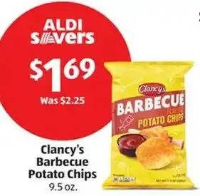 Aldi Clancy's Barbecue Potato Chips offer