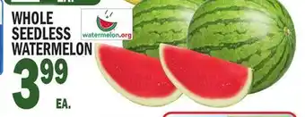 C Town WHOLE SEEDLESS WATERMELON offer