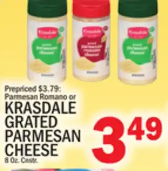 C Town KRASDALE GRATED PARMESAN CHEESE offer