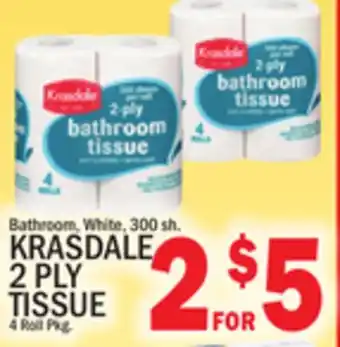 C Town KRASDALE 2 PLY TISSUE offer