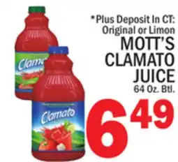 C Town MOTT'S CLAMATO JUICE offer