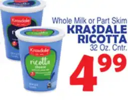 Bravo Supermarkets KRASDALE RICOTTA offer
