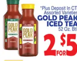 Bravo Supermarkets GOLD PEAK ICED TEA offer