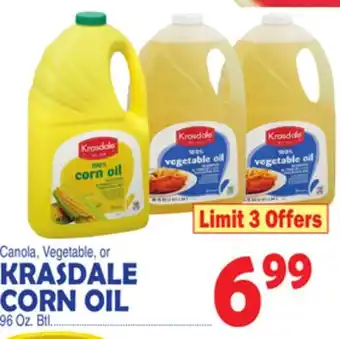 Bravo Supermarkets KRASDALE CORN OIL offer