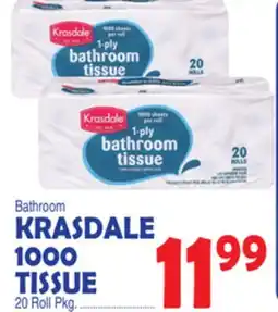 Bravo Supermarkets KRASDALE 1000 TISSUE offer