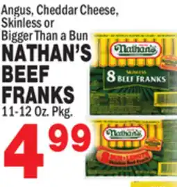 Bravo Supermarkets NATHAN'S BEEF FRANKS offer