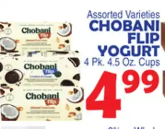 Bravo Supermarkets CHOBANI FLIP YOGURT offer