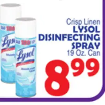 Bravo Supermarkets LYSOL DISINFECTING SPRAY offer