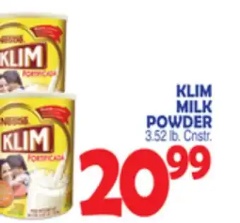 Bravo Supermarkets KLIM MILK POWDER offer