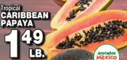 Bravo Supermarkets TROPICAL CARIBBEAN PAPAYA offer