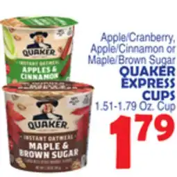Bravo Supermarkets QUAKER EXPRESS CUPS offer