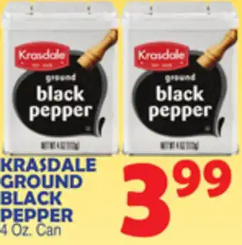 Bravo Supermarkets KRASDALE GROUND BLACK PEPPER offer