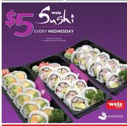 Weis Markets Weis Sushi offer