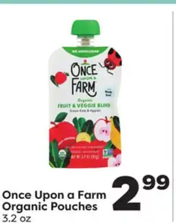Weis Markets Once Upon a Farm Organic Pouches offer