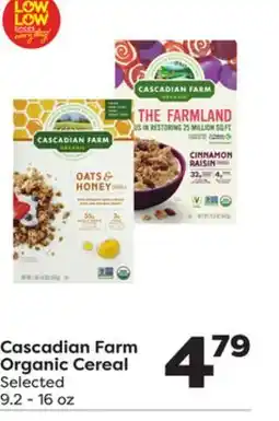 Weis Markets Cascadian Farm Organic Cereal offer