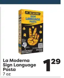 Weis Markets La Moderna Sign Language Pasta offer
