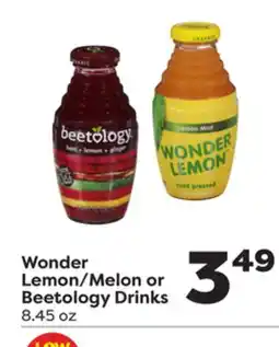 Weis Markets Wonder Lemon/Melon or Beetology Drinks offer