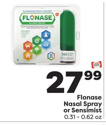 Weis Markets Flonase Nasal Spray or Sensimist offer