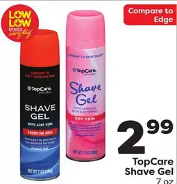 Weis Markets TopCare Shave Gel offer