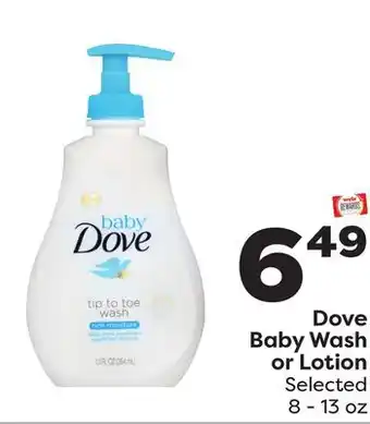 Weis Markets Dove Baby Wash or Lotion offer