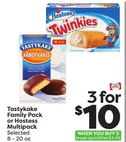 Weis Markets Tastykake Family Pack or Hostess Multipack offer
