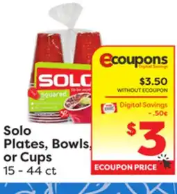 Weis Markets Solo Plates, Bowls, or Cups offer