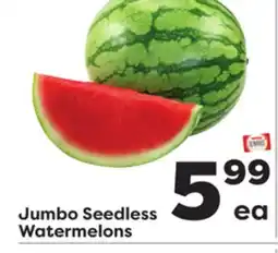 Weis Markets Jumbo Seedless Watermelons offer