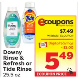 Weis Markets Downy Rinse & Refresh or Tide Rinse offer