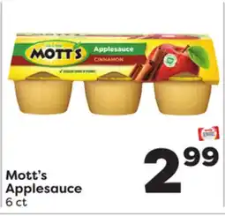 Weis Markets Mott's Applesauce offer