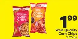 Weis Markets Weis Quality Corn Chips offer