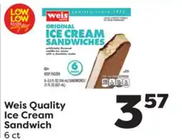 Weis Markets Weis Quality Ice Cream Sandwich offer