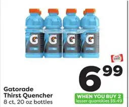 Weis Markets Gatorade Thirst Quencher offer
