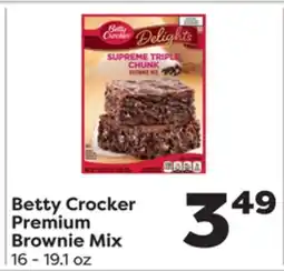 Weis Markets Betty Crocker Premium Brownie Mix offer