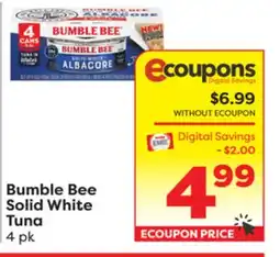 Weis Markets Bumble Bee Solid White Tuna offer