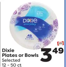 Weis Markets Dixie Plates or Bowls offer
