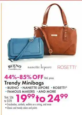 Boscov's Trendy Minibags offer