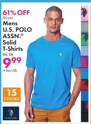 Boscov's Mens U.S. POLO ASSN. Solid T-Shirts offer