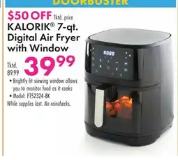 Boscov's KALORIK 7-qt. Digital Air Fryer with Window offer