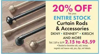 Boscov's ENTIRE STOCK Curtain Rods & Accessories offer