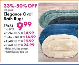 Boscov's Elegance Oval Bath Rugs offer