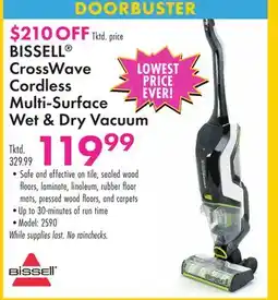 Boscov's BISSELL CrossWave Cordless Multi-Surface Wet & Dry Vacuum offer