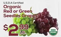 DeCicco & Sons Red or Green Seedless Grapes offer