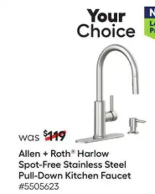 Lowe's Harlow Spot-Free Stainless Steel Pull-Down Kitchen Faucet offer