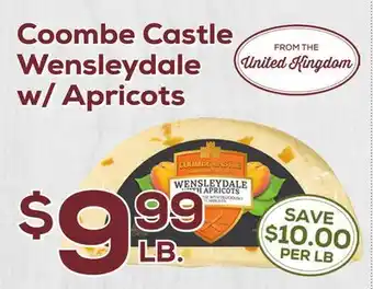 DeCicco & Sons Coombe Castle Wensleydale w/Apricots offer