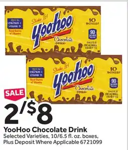 Stop&Shop YooHoo Chocolate Drink offer