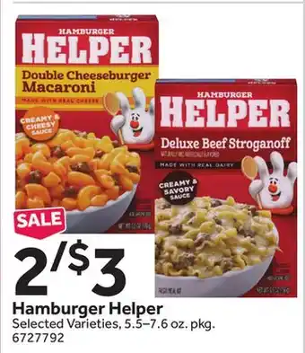 Stop&Shop Hamburger Helper offer