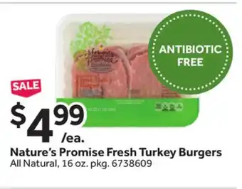 Stop&Shop Nature's Promise Fresh Turkey Burgers offer